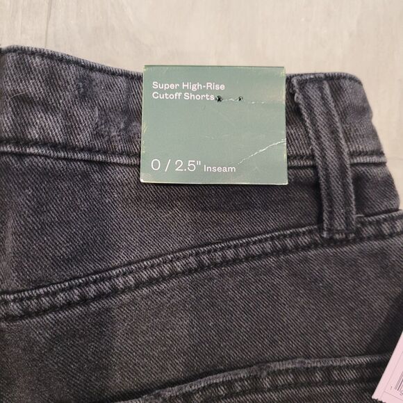 Lot of 2 WILD FABLE Women's High Rise Size 0 Cut Off Jean Shorts School Mom - Picture 5 of 12